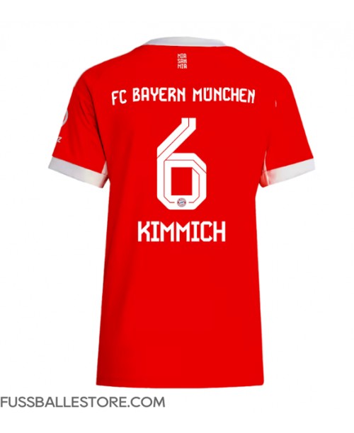 Günstige Bayern Munich Joshua Kimmich #6 Heimtrikot Damen 2025-26 Kurzarm Günstige Bayern Munich Joshua Kimmich #6 Heimtrikot Damen 2025-26 Kurzarm